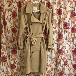 Garage Tan Trench Coat